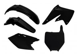 RACETECH kompletní plasty KAWASAKI KXF 250 04-05, barva černá (tabulka) (KA203E999)