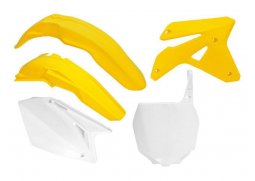 RACETECH kompletní plasty SUZUKI RMZ 450 07, barva OEM žlutá bílá (tabulka) (SU408E999)