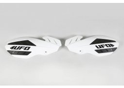 UFO kryty rukojetí FLAME HUSQVARNA TC 250 14-16, TE 250/300 14-16, FC 14-15, FE 14-16, barva bílá/černá (s uchycením)