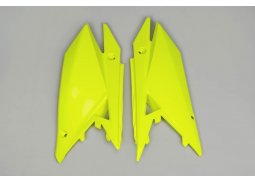 UFO boční tabulky zadní SUZUKI RMZ 250 19-20, RMZ 450 18-20, barva žlutá fluo SUZUKI RMZ250 rok 18-20