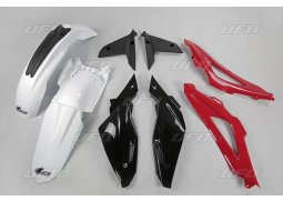 UFO kompletní plasty HUSQVARNA TC 4T 08-10, barva OEM (bílá/červená/černá) HUSQVARNA TC450 rok 08-10