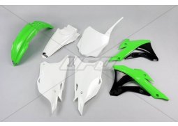 UFO kompletní plasty KAWASAKI KX 85 14-17, barva OEM 16-17 (zelená/bílá) KAWASAKI KX 85 rok 14-17