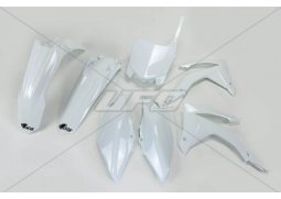 UFO kompletní plasty HONDA CRF 450 13-16, CRF 250R 14-17, barva bílá HONDA CRF250R rok 14-16