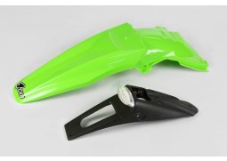 UFO zadní blatník KAWASAKI KLX 450 07-08 se světlem, barva zelená