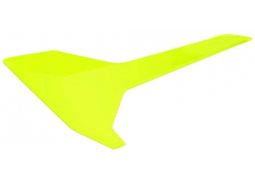 POLISPORT boční tabulka čísla s krytem vzduchového filtru HUSQVARNA TC/FC 16-18, TX/FX 17-18, TE/FE 17-19, barva žlutá fluo