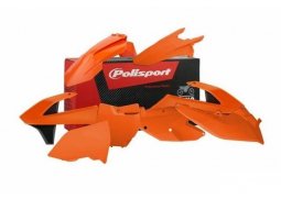 POLISPORT kompletní plasty SX 125/150, SX-F 250/350/450, XC-F 250/350/450 16-18, barva oranžová KTM SX 125 rok 16-18