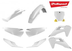 POLISPORT kompletní plasty MX HUSQVARNA TC125/250, FC250/350/450 19, barva OEM HUSQVARNA TC250 rok 2019