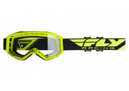 FLY RACING brýle FOCUS hi-vis, čiré plexi bez pinů MX brýle na motokros