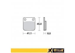 PROX brzdové destičky KH54 KAWASAKI KX 65 00-20, SUZUKI RM 65 03-05 zadní