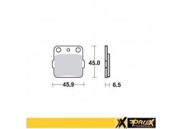 PROX brzdové destičky KH84 / KH84/3 HONDA CR 80/85 86-07, CRF 150R 07-09 přední, YAMAHA YZ 80/85 93-19, YZ 65 19-20 zadní