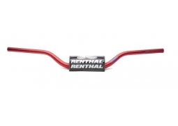 RENTHAL řídítka 1,1/8 CALA 28,6mm MX FATBAR RED RC HIGH, barva červená s protektorem HONDA CRF250M rok 2013