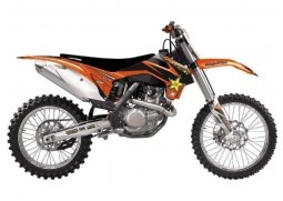 BLACKBIRD sada ochranných nálepek + potah sedadla KTM EXC všechny modely ročníků 14-16, SX-SXF všechny modely ročníků 13-15 ROCKSTAR ENERGY KTM