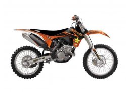 BLACKBIRD sada ochranných nálepek + potah sedadla KTM EXC všechny modely ročníků 12-13, SX-SXF všechny modely ročníků 11-12 ROCKSTAR ENERGY KTM