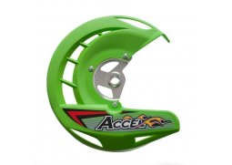 ACCEL kryt předního brzdového kotouče KAWASAKI KX 250F/450 06-18 barva zelená