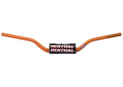 RENTHAL řídítka 1,1/8 CALA 28,6mm MX FATBAR HANDLEBAR ORANGE MCGRATH / SHORT PADDED PADDED, barva oranžová s protektorem KTM SX-F 505 rok 07-22