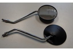 GZ zrcátka univerzální homologované (M10/1,25) závit pravý, barva černá/stříbrná (sada 2 kusů)