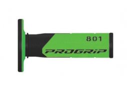 PROGRIP gripy PG801 OFF ROAD (22+25mm, délka 115mm) barva černá/zelená (dvoudílné) (801-138) (PG801BK/GR)