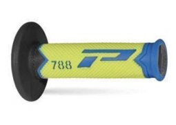 PROGRIP gripy PG788 OFF ROAD (22+25mm, délka 115mm) barva světlá modrá/žlutá fluo/černá (trojdílné) (788-279)