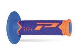 PROGRIP gripy PG788 OFF ROAD (22+25mm, délka 115mm) barva oranžová fluo/modrá/světlá modrá (trojdílné) (788-282)