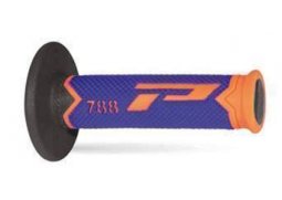 PROGRIP gripy PG788 OFF ROAD (22+25mm, délka 115mm) barva oranžová fluo/modrá/černá (trojdílné) (788-283)