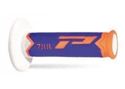 PROGRIP gripy PG788 OFF ROAD (22+25mm, délka 115mm) barva oranžová fluo/modrá/bílá (trojdílné) (788-284)