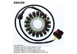 ELECTROSPORT Stator (vinutí) alternátoru CAN-AM OUTLANDER 500 13-15, 650 12-15, 800/850 (12-16), 1000 (12-16), RENEGADE 800 12-13, 1000 (12-1