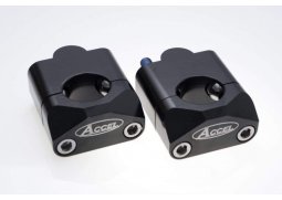 ACCEL uchycení/podložky řídítek (dolní-22,horní-28,6mm) výška 35mm barva černá