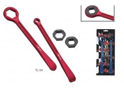 ACCEL sada montpáky (23+24cm) ALU7075 kované, s klíčem 10,12,22,27,32 mm barva zlatá