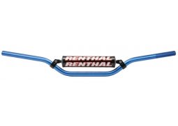 RENTHAL řídítka 7/8 CALA 22mm MX HANDLEBAR BLUE REED / WINDHAM PADDED, barva modrá s hrazdou YAMAHA YZ400F rok 98-99