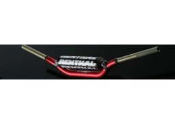 RENTHAL řídítka 1,1/8 CALA 28,6mm MX TWINWALL HANDLEBAR RED REED / WINDHAM PADDED, barva červená s protektorem HONDA CRF450R rok 02-23