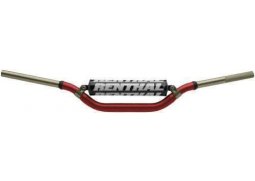 RENTHAL řídítka 1,1/8 CALA 28,6mm MX TWINWALL HANDLEBAR RED MCGRATH / SHORT PADDED, barva červená s protektorem HONDA XR650L rok 93-22