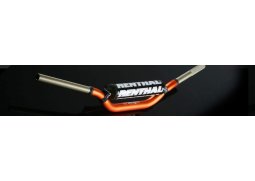 RENTHAL řídítka 1,1/8 CALA 28,6mm MX TWINWALL HANDLEBAR ORANGE MCGRATH / SHORT PADDED, barva oranžová s protektorem
