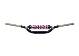 RENTHAL řídítka 1,1/8 CALA 28,6mm MX TWINWALL HANDLEBAR BLACK KTM HIGH PADDED, barva černá s protektorem HONDA CR 85 rok 92-07