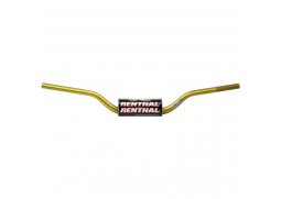 RENTHAL řídítka 1,1/8 CALA 28,6mm MX FATBAR RC HIGH GOLD, barva žlutá s protektorem