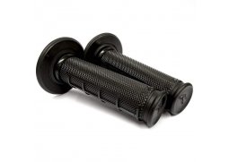 RENTHAL gripy MX DUAL COMPOUND DIAMOND WAFFLE ULTRA TACKY, dvoudílné, barva černá