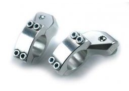CYCRA náhradní plastové kryty rukojetí CRM OVERSIZE 28,6mm, barva stříbrná