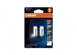 OSRAM žárovka LED RIVING COOL WHITE 6000K 1W 12V BA9S T4W (sada 2 ks)