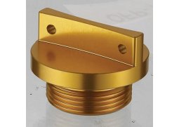 ACCEL víčko plnicího otvoru oleje KTM SX 65/85 02-16, EXC/XC 450-530 08-16, 2T 94-16 barva zlatá (závit M24x3,0)