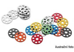 ACCEL hliníkové podložky pod šrouby M6 (komplet 10 kusy) průměr vnější 25 mm, barva zlatá