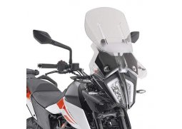 Kappa KAF7711 Airstream přední plexi, čiré. maximální výška 63,5 cm (12 cm nástavec) šířka 35 cm pro KTM 390 Adventure -20, KTM 790 Adventure 19-20, KTM 790 Adventure R 19-20, KTM 390 Adventure rok 2020