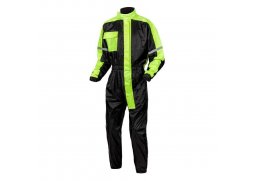Ozone černá fluo žlutá nepromokavá kombinéza do deště na motorku