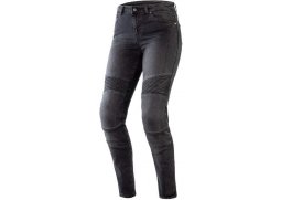 Ozone AGNESS II LADY WASHED černé dámské jeans kevlarové kalhoty na motorku