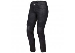 Ozone ROXY LADY WAXED černé dámské jeans kevlarové kalhoty na motorku