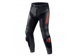 Rebelhorn FIGHTER černé fluo červené sportovní kožené kalhoty na motorku