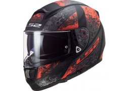 LS2 FF397 VECTOR FT2 SWIPE MATT BLACK RED integrální přilba na motorku