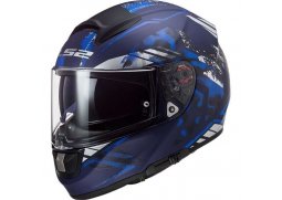 LS2 FF397 VECTOR FT2 STENCIL MATT BLUE integrální přilba na motorku