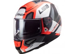 LS2 FF397 VECTOR FT2 AUTOMAT GL.WHITE FL.ORANGE integrální přilba na motorku