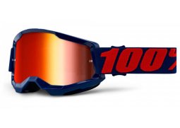 100% MX brýle STRATA 2 brýle Masego, zrcadlové červené plexi
