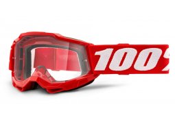 100% MX brýle ACCURI 2 dětské brýle červené, čiré plexi