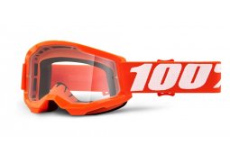 100% MX brýle STRATA 2 dětské brýle Orange, čiré plexi